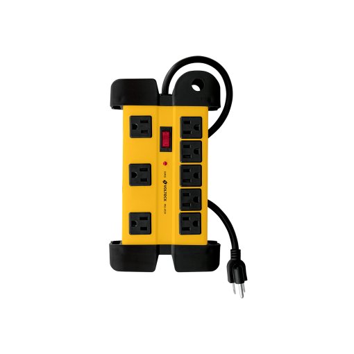 Multicontacto Volteck 14AWG Industrial 8E - Solución Profesional para Talleres con Necesidad de Múltiples Conexiones (Clave 48188)