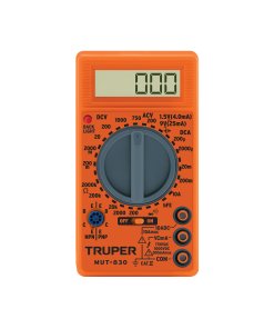 Multímetro Digital Truper Escolar - Medición Básica para Aprendizaje que Facilita Lectura (Clave 10400)