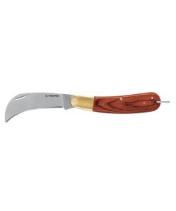 Cuchillo TRUPER 8" Abatible para Electricista - Mango de madera noble con mecanismo de bloqueo seguro (Clave 18539)