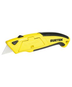 Navaja utilitaria retráctil reforzada con grip de 6" Surtek NF12