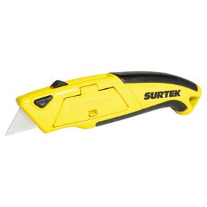 Navaja utilitaria retráctil reforzada con grip de 6" Surtek NF12