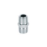 Niple de acero, macho-macho, cuerda 1/4' NPT, PRETUL