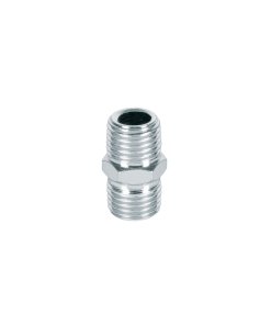 Niple de acero, macho-macho, cuerda 1/4' NPT, resistente y durable para conexiones, PRETUL clave 27025