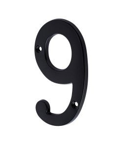 Número 9 de Latón Sólido 4', Negro, Alta Resistencia para Conexiones, Clave 47862, HERMEX