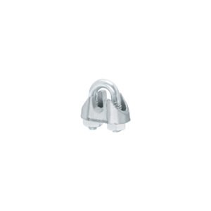 Bolsa c/100 nudos (perros) de hierro p/cable de 1/8', FIERO
