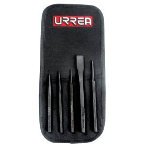 Juego de punzones y cinceles, 5 piezas Urrea NO.3