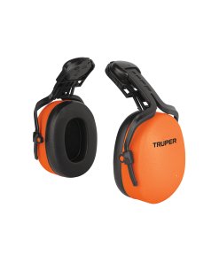 Orejera Truper Ajustable para Casco - Tecnología de Amortiguación de Ruido para Protección Auditiva que Mejora la Seguridad Laboral (Clave 12356)