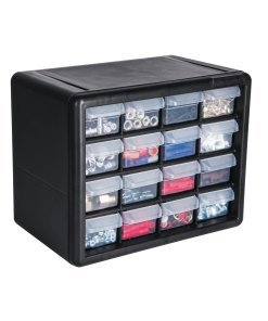 Organizador Truper con 16 Gavetas - Tecnología de Deslizamiento Suave para Herramientas que Facilita el Acceso Rápido (Clave 11851)