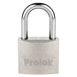 Candado de acero largo 50 mm, llave estándar, en caja Prolok P22L50
