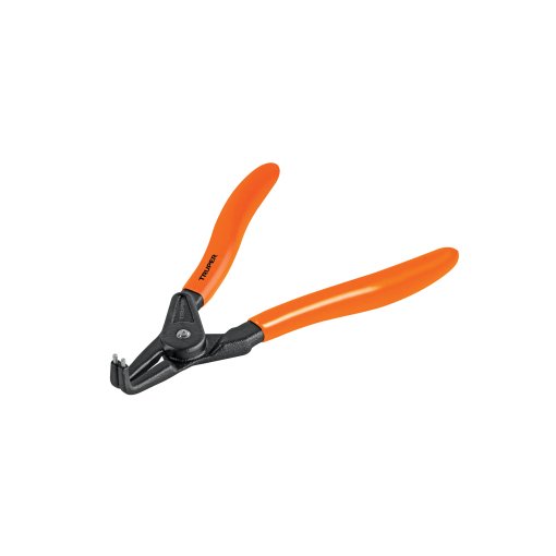 Pinza Truper Punta a 90° 6-3/4' para Abrir Anillos con Mango PVC - Tecnología de Punta Angulada para Manipulación de Seguros que Facilita el Montaje (Clave 17364)