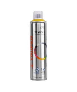 Pintura en aerosol Truper amarillo canario bote esbelto 400 ml - Tecnología de color vibrante para señalización que garantiza alta visibilidad incluso en condiciones de poca luz (Clave 19049)