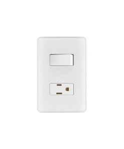 Placa Armada Volteck Basic Contacto + Interruptor - Solución Esencial para Conexión y Control en un Solo Dispositivo (Clave 25077)