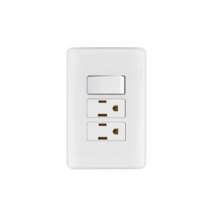 Placa armada 2 contactos e interruptor sencillo, BASIC
