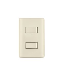 Placa Armada Volteck Basic 1 Sencillo + 1 Escalera Marfil - Funcionalidad Dual para Escaleras y Pasillos que Ahorra Espacio (Clave 26639)