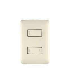 Placa armada Volteck 1 interruptor escalera marfil línea Italiana - Tecnología de conmutación dual para espacios tradicionales que combina funcionalidad práctica con calidez mediterránea distintiva (Clave 48663)