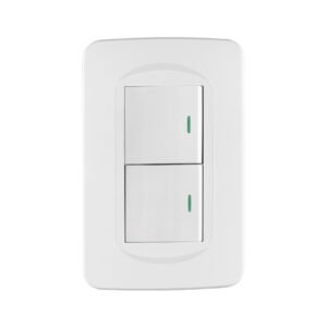 Placa armada 1 interruptor y 1 de 3 vías 1.5 mód, Toledo