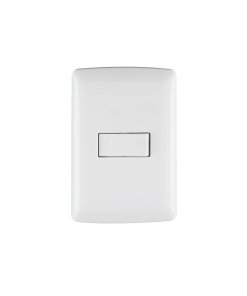 Placa armada Volteck 1 interruptor escalera blanco línea Italiana - Tecnología de conmutación múltiple para zonas de paso que proporciona control desde distintas posiciones con diseño europeo minimalista (Clave 46460)