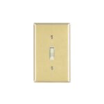 Placa armada interruptor sencillo, línea Standard, aluminio