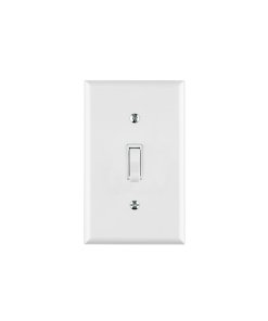 Placa armada Volteck interruptor sencillo línea Standard blanco - Tecnología de conmutación esencial para ambientes contemporáneos que ofrece control preciso con diseño minimalista luminoso (Clave 45952)