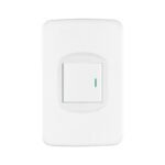 Placa armada 1 interruptor 1.5 módulos, Toledo, BASIC