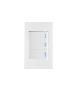 Placa armada Volteck 3 interruptores 1 módulo Española blanco - Tecnología de control compacto para espacios funcionales que maximiza capacidad operativa con diseño ibérico contemporáneo (Clave 45599)
