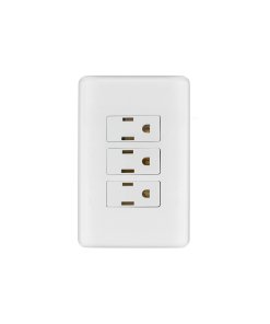 Placa Armada Volteck Basic 3 Contactos - Capacidad Ampliada para Múltiples Conexiones Eléctricas (Clave 25082)