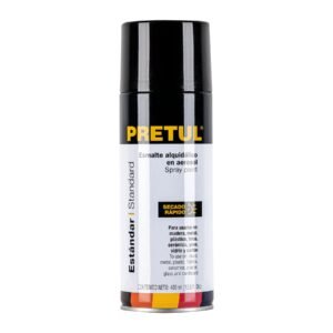 Pintura en aerosol, negro satín, 400 ml, PRETUL