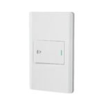 Placa armada blanca 1 interruptor de timbre 1.5 mód, Lisboa