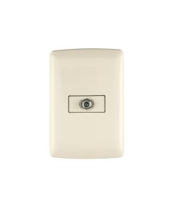 Placa Armada Volteck Italiana TV Marfil - Neutralidad en Diseño para Sistemas de Entretenimiento Discretos (Clave 48672)