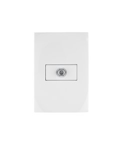 Placa Armada Volteck Oslo TV Blanco - Integración de Señal Audiovisual con Estilo Nórdico (Clave 46499)