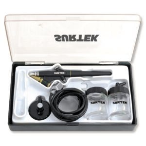 Juego de aerógrafo por succión capacidad 20 ml 35 PSI, 7 piezas Surtek PA2