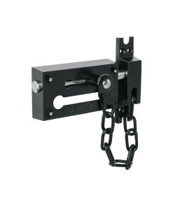 Pasador con Cadena para Puerta, Acabado Negro, Alta Durabilidad para Instalaciones de Seguridad, Clave 45677, HERMEX