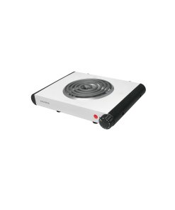 Parrilla Eléctrica Volteck 1 Quemador Espiral Blanco - Versatilidad en Preparación de Alimentos con Fácil Limpieza (Clave 48126)