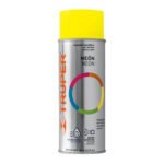 Pintura en aerosol Truper amarillo neón bote tradicional 400 ml - Tecnología de pigmentos reflectivos para marcaje preventivo que asegura identificación inmediata en ambientes de trabajo (Clave 102848)