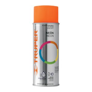 Pintura en Aerosol Truper Naranja Neón en Bote Tradicional (400 ml) - Tecnología de Color Intenso para Delimitación de Zonas que Previene Accidentes (Clave 102849)