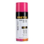 Pintura en Aerosol Rosa Neón 400ml, Color Vivo y Brillante para Proyectos Creativos, PRETUL Pretul Clave 27006