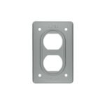 Placa tipo FS, doble, de sobreponer, VOLTECK