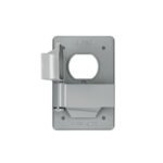 Placa tipo FS, con cubierta, doble, sobreponer, VOLTECK