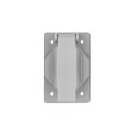 Placa tipo FS con cubierta, sencilla, sobreponer, VOLTECK