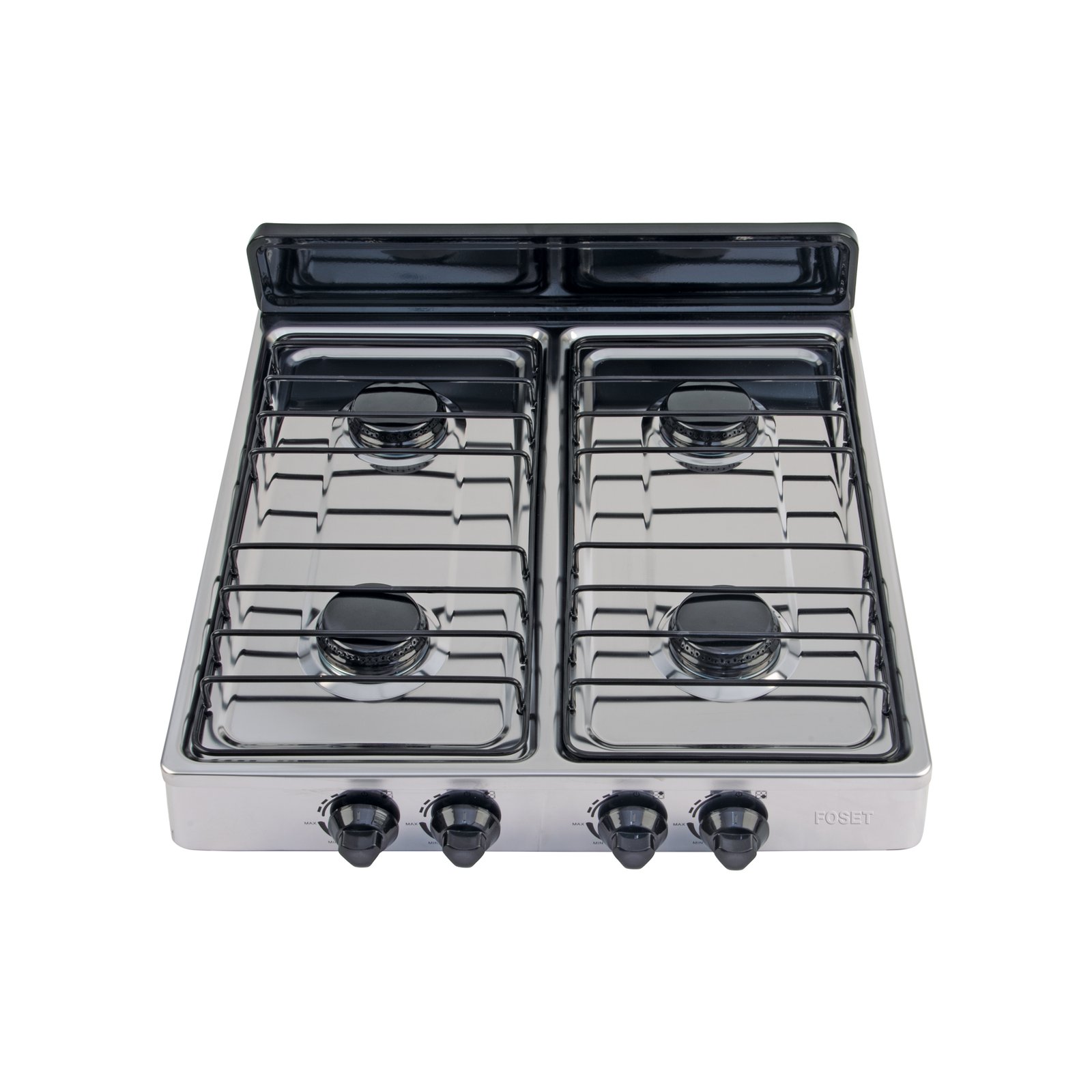 Parrilla de Gas de Sobreponer 4 Quemadores, Acabado Inox, Diseño Elegante y Funcional, Marca Foset Aero, Clave 45667