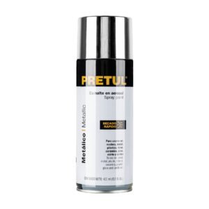 Pintura en aerosol metálica, cromo, 400 ml, PRETUL