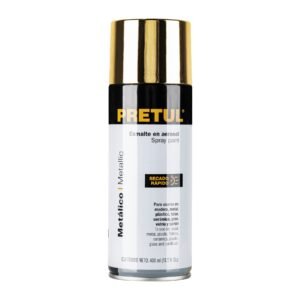 Pintura en aerosol, metálica, oro, 400 ml, PRETUL