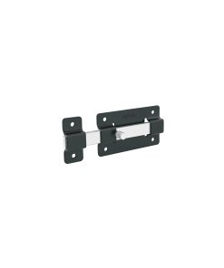 Pasador de barra plana de 4', acabado negro, solución versátil para cerraduras y puertas de entrada, HERMEX, clave 47930.