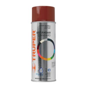Pintura en Aerosol Truper Rojo Primario en Bote Tradicional (400 ml) - Tecnología de Alta Pigmentación para Capas Uniformes que No Requieren Múltiples Aplicaciones (Clave 102837)
