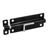 Pasador de barril de 5' de acero, acabado negro, solución de seguridad avanzada para puertas de acceso, HERMEX, clave 43696.
