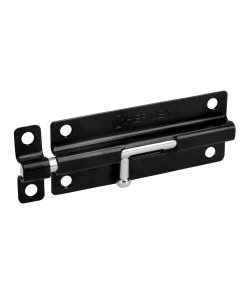 Pasador de barril de 5' de acero, acabado negro, solución de seguridad avanzada para puertas de acceso, HERMEX, clave 43696.