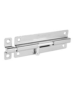 Pasador de barril de acero cromo de 6', acabado brillante, solución de calidad para puertas industriales, HERMEX, clave 45729.