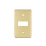 Placa 1 módulo, de aluminio, línea Económica, VOLTECK