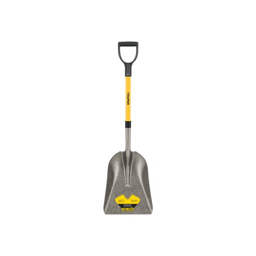 Pala carbonera Truper Tru Pro puño 'Y' mango de fibra de vidrio - Tecnología profesional ergonómica para uso intensivo que ofrece máxima transferencia de fuerza con menor fatiga (Clave 17153)