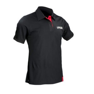 Playera tipo polo dry fit para caballero color negro talla EG Urrea PCFIX
